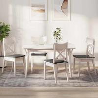 VidaXL Zitkussens 4 pcs lichtgrijs 40 x 40 x 3 cm katoen stof