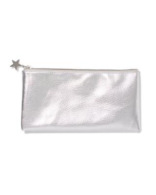 HEMA Etui 19.5x1x10.5cm imitatieleer glans (zilver)
