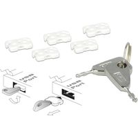 DeLOCK USB Port Blocker voor USB-A female insteekslot - thumbnail