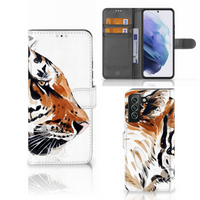 Hoesje Samsung Galaxy S22 Plus Watercolor Tiger