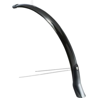 Eurofender Voorspatbord 28" lampo 58 mm breed - zwart