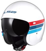 LS2 jet helm "of599 ii spitfire retro" helmet of599 spitfire ii retro ws/bl/rt gr. m