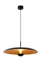 Lucide KENNETH - Hanglamp - Ø 60 cm - LED Dimb. - 1x16W 2700K - Zwart | Premium