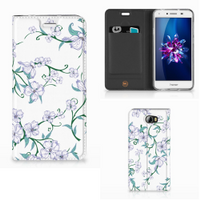 Huawei Y5 2 | Y6 Compact Uniek Smart Cover Blossom White - thumbnail