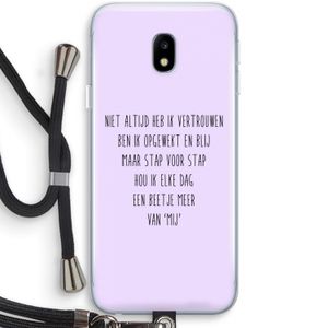 Zelfvertrouwen: Samsung Galaxy J3 (2017) Transparant Hoesje met koord