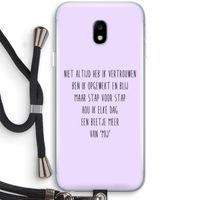 Zelfvertrouwen: Samsung Galaxy J3 (2017) Transparant Hoesje met koord