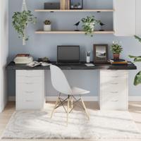 Tafelblad 200x60x(2-6)cm behandeld eikenhout donkerbruin