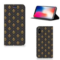 Apple iPhone X | Xs | Hoesje met Magneet | Franse Lelie Apple iPhone X | Xs | Hoesje met Magneet | Franse Lelie