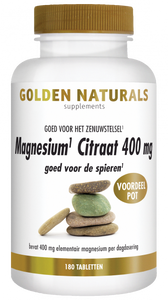 Golden Naturals Magnesium Citraat 400mg Tabletten