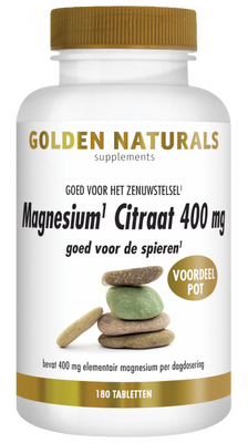 Golden Naturals Magnesium Citraat 400mg Tabletten