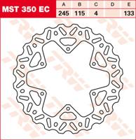 TRW Remschijf, remschijven voor de moto, MST350EC