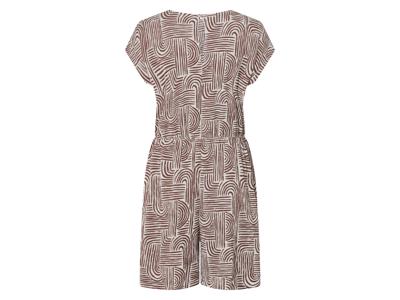 esmara Korte dames jumpsuit (Bruin/print, XS (32/34))