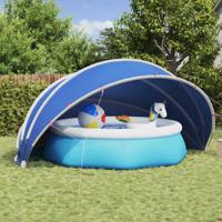 VidaXL Pooldome groen 500 x 500 x 236 cm 185t polyester met pu-coating