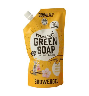 Showergel vanille & kersenbloesem navulling