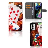Motorola Moto G52 | Moto G82 | Wallet Case | met Pasjes | Casino