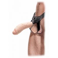 Fetish Fantasy - Extreme Holle Strap On 25cm Wit - thumbnail