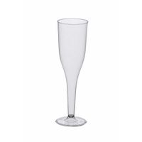 Champagne glazen van polystyreen 10 stuks - thumbnail