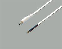 BKL Electronic Laagspannings-aansluitkabel Laagspanningsstekker - Open kabeleinde 5.5 mm 2.1 mm 2.00 m 1 stuk(s)