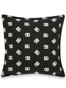 Dolce & Gabbana coussin à logo imprimé - Noir