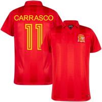 Spanje Retro Voetbalshirt 1984 + Nummer 11 (Carrasco)