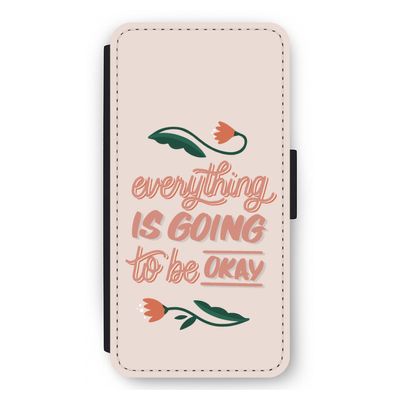 Optimistic flower girl: iPhone 12 Pro Max Flip Hoesje