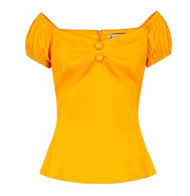 Collectif Dolores Top Mustard -34 (NL)/ 8 (UK) | 50% korting Collectif Dolores Top Mustard -34 (NL)/ 8 (UK) | 50% korting