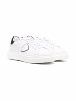 Philippe Model Kids baskets Temple en cuir - Blanc