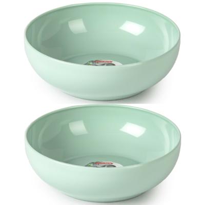 Plasticforte Kommetjes/schaaltjes - 8x - dessert/ontbijt - kunststof - D20 x 6 cm - mintgroen Plasticforte Kommetjes/schaaltjes - 8x - dessert/ontbijt - kunststof - D20 x 6 cm - mintgroen