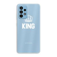 King zwart: Samsung Galaxy A52 Transparant Hoesje