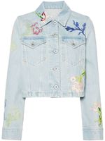 Kenzo veste Drawn Flowers - Bleu - thumbnail