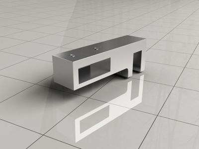 Xellanz glaskoppeling zijkant stabilisatiestang chroom