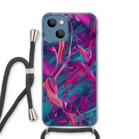 Pink Clouds: iPhone 13 Transparant Hoesje met koord