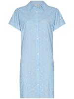 Blauwe katoenen doorknooppyjama Pastunette