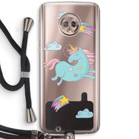 Vliegende eenhoorn: Motorola Moto G6 Transparant Hoesje met koord