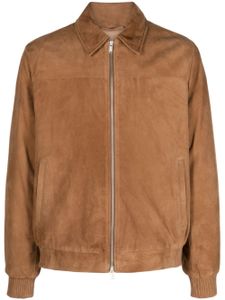 Lardini veste bomber en daim à fermeture zippée - Marron