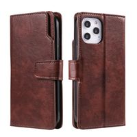 Samsung Galaxy S10 hoesje - Bookcase - Pasjeshouder - Portemonnee - Luxe - Kunstleer - Bruin - thumbnail