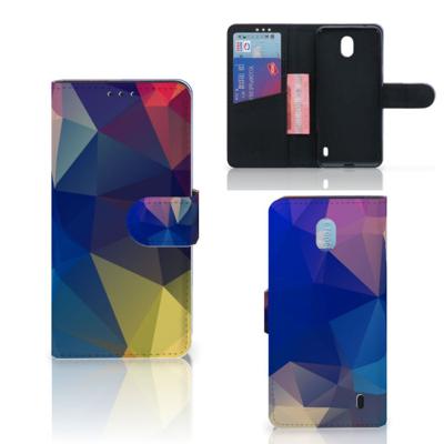 Nokia 1 Plus | Book Case | Polygon Dark