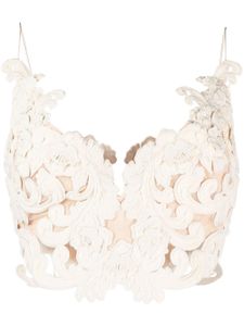 ZIMMERMANN haut-bustier Sensory en dentelle - Tons neutres