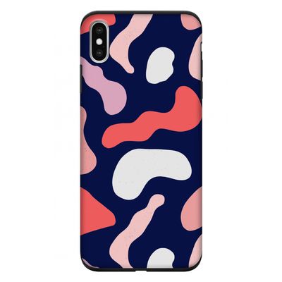 Memphis Shapes Pink: iPhone XS Max Tough Case