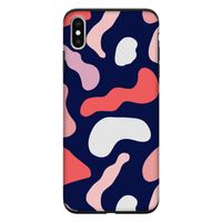 Memphis Shapes Pink: iPhone XS Max Tough Case