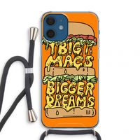 Big Macs Bigger Dreams: iPhone 12 mini Transparant Hoesje met koord
