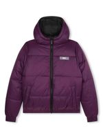 Dkny Kids doudoune réversible à logo imprimé - Violet - thumbnail