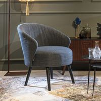 Dutchbone Fauteuil Waldo - Blauw - thumbnail