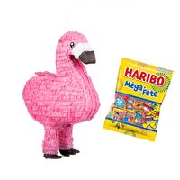 Piñata flamingo met Haribo snoepjes - 1000g