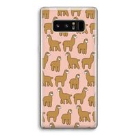 Alpacas: Samsung Galaxy Note 8 Transparant Hoesje Alpacas: Samsung Galaxy Note 8 Transparant Hoesje