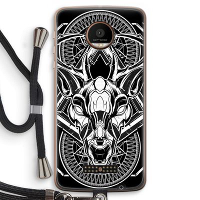Oh Deer: Motorola Moto Z Force Transparant Hoesje met koord