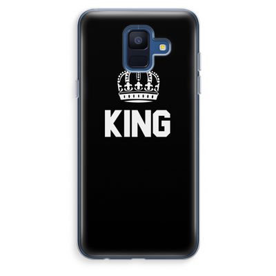 King zwart: Samsung Galaxy A6 (2018) Transparant Hoesje