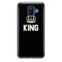 King zwart: Samsung Galaxy A6 (2018) Transparant Hoesje