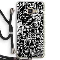 Vexx Black Mixtape: Samsung Galaxy A3 (2016) Transparant Hoesje met koord