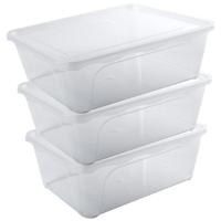 Vershoudbakje - 12x - hoog/diep - transparant - 2 liter - 22 x 15 x 8 cm - vershouddoos